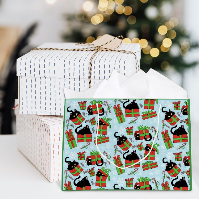 Svarta katters julpresentmönster (Skapare uppladdad)