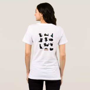Svarta Katters Vinyldekal Söt Katt T Shirt