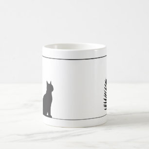 svarta kattmuggar kaffemugg