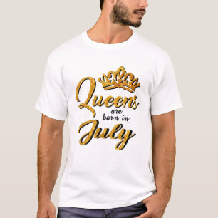 Svarta köer föds upp i juli Kvinnor på födelsedags T Shirt