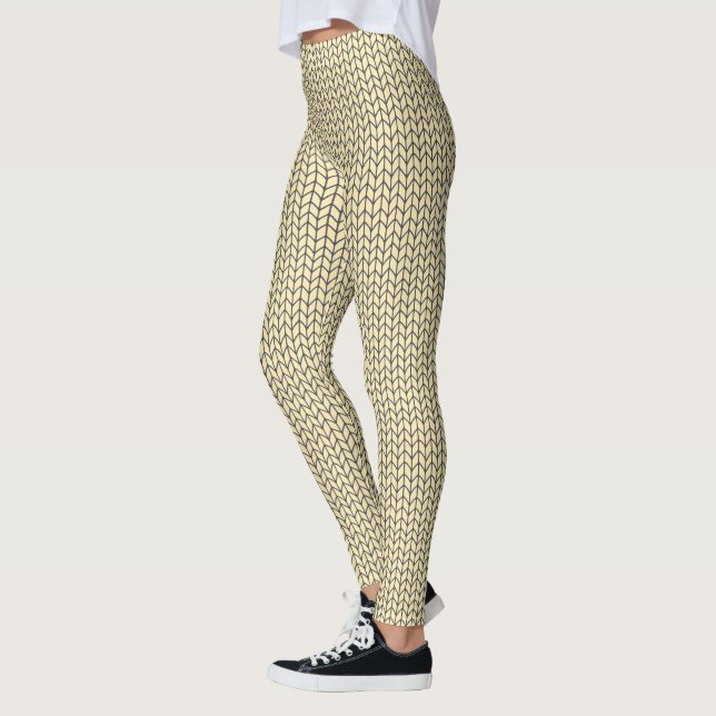 SVARTA KREMPROPPSTIGHTS LEGGINGS (Vänster)