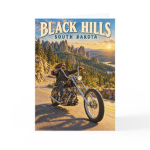 Svarta kullar South Dakota Chopper Motorcykel Resa