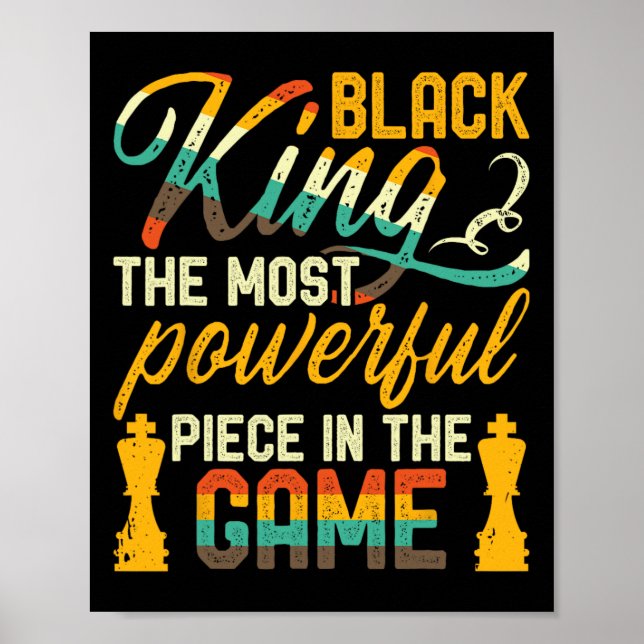 Svarta Kung är det mäktigaste Biet i Manar Poster (Framsidan)