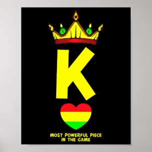 Svarta Kung är det mäktigaste Biet i spelet Jun Poster
