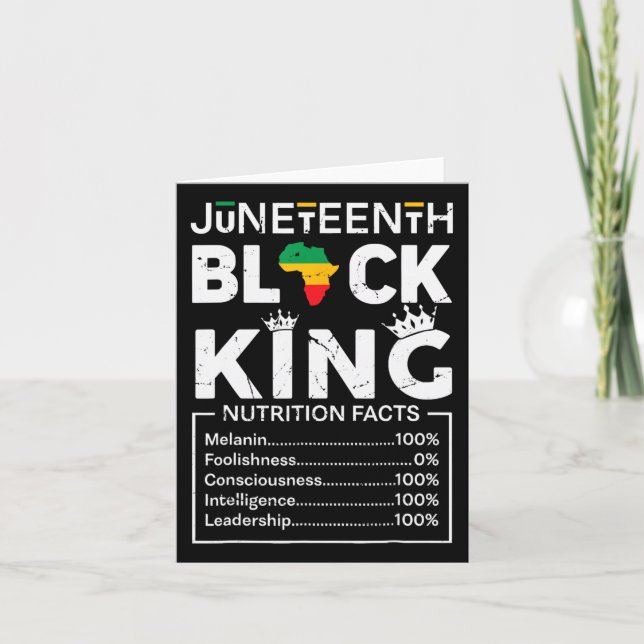 Svarta Kung Junetthonde 1865 Independence day Blac Kort (Framsida)