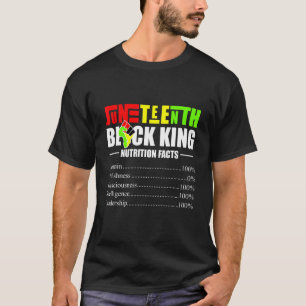 Svarta Kung, näringsrelaterade fakta, svart Pappa T Shirt