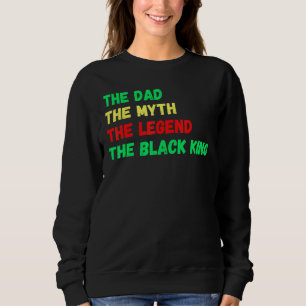 Svarta Kung vid Pappa Myth Legend Melanin Far Mana T Shirt