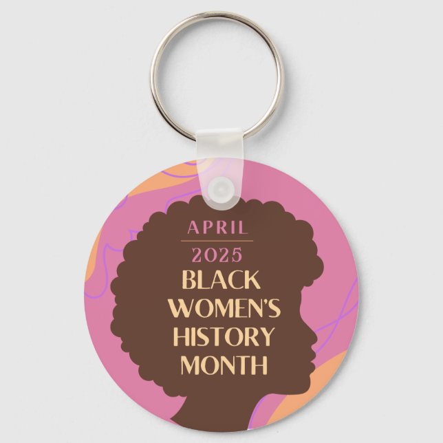 Svarta kvinnohistoriens månad nyckelring (Framsida)