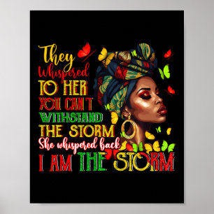 Svarta Kvinnor Afrikanskt Melanin Svarta Historik Poster