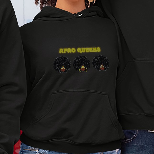 Svarta kvinnor, Afro Queens - Kvinnor T Shirt (Afro Queens - They Rule Us All)