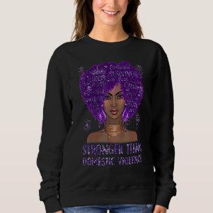 Svarta Kvinnor Afro Starkare Än Våld I Heminnen P T Shirt