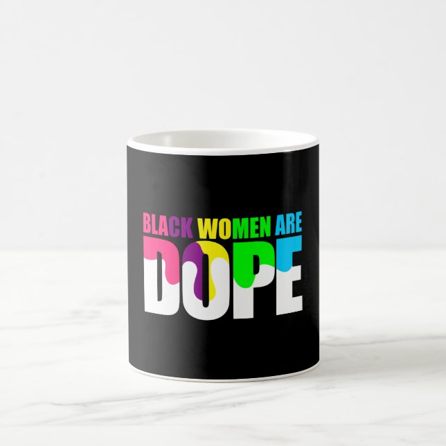 Svarta kvinnor är Dope Black-Pridets historik Kaffemugg (Center)