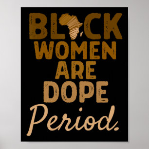 Svarta kvinnor är droghistoriemånad afrikanska Ame Poster