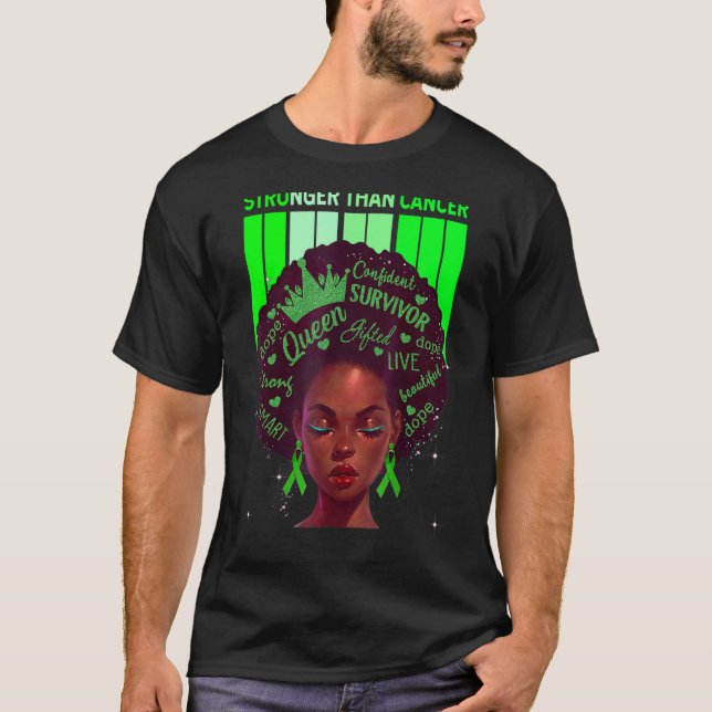 Svarta kvinnor drottning starkare än Cerebral Pals T Shirt (Framsida)