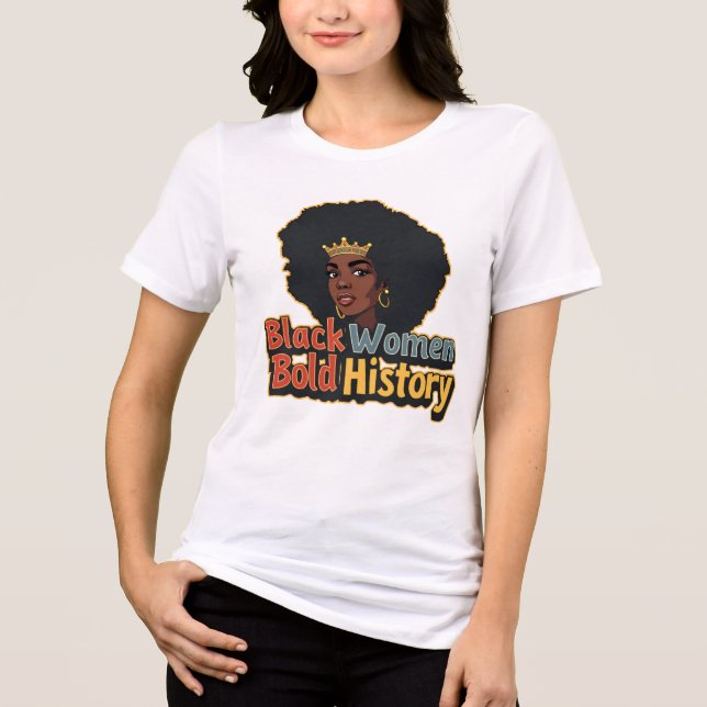 Svarta kvinnor, feta historier t shirt (Framsida)