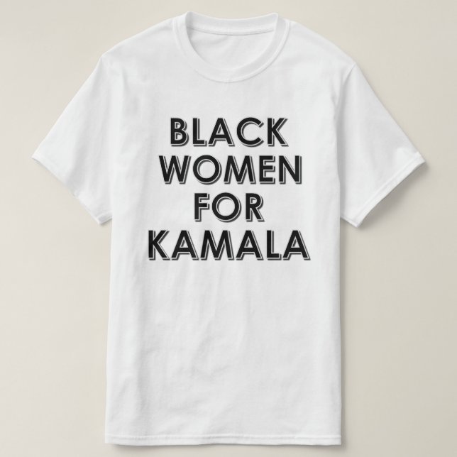 SVARTA KVINNOR FÖR KAMALA T SHIRT (Design framsida)
