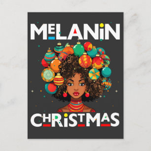 Svarta kvinnor Julmelanin sista Julafton Sistas Helg Vykort