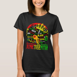 Svarta kvinnor som minns mina förfäder 18 dagar t shirt