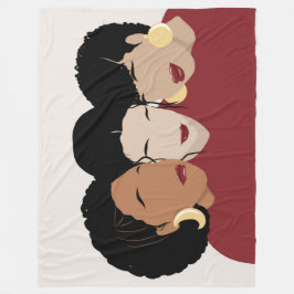 Svarta kvinnor, syster Friends Fleecefilt
