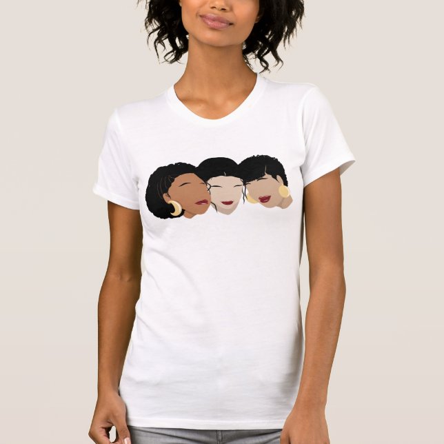 Svarta kvinnor, syster Friends T Shirt (Framsida)