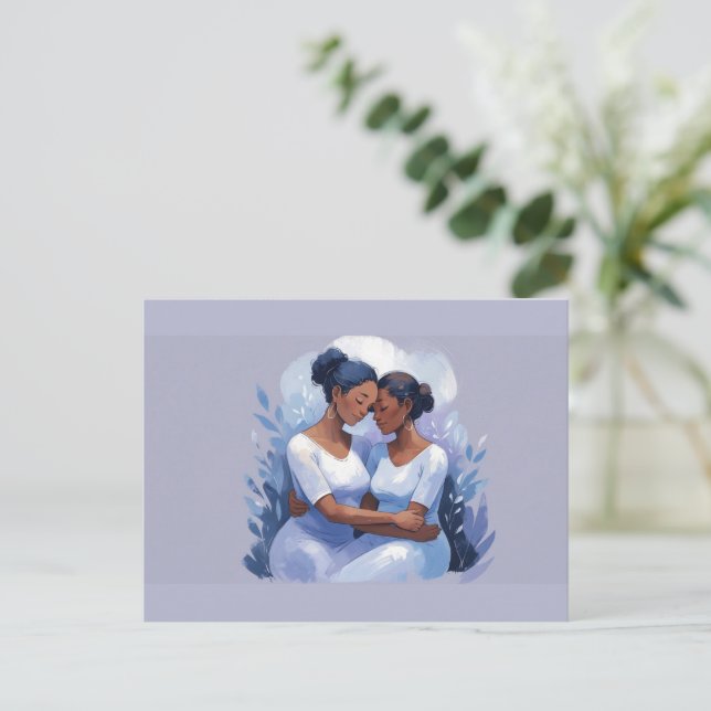 Svarta Kvinnor Tack Kort (Stående Fram)