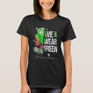 Svarta kvinnor Vi Bära Grönt Medvetenhet om Celiac T Shirt