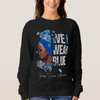 Svarta kvinnor Vi Bära medvetenhet om blå Pompes s T Shirt