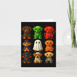 Svarta Lab Halloween Labrador Valpar I Dräkt Kort