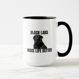 Svarta Labbar Gör Livet Bättre – Kaffemugge Mugg