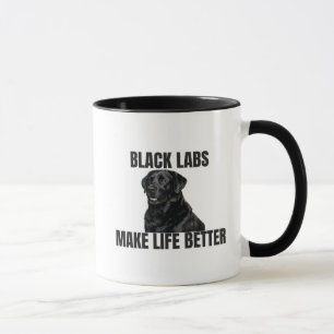 Svarta Labradors Gör Livet Bättre – Kaffemugg