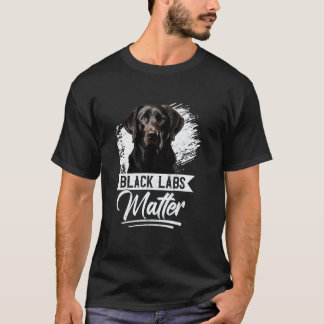 Svarta Labs spelar roll Rolig Labrador Retriever H T Shirt
