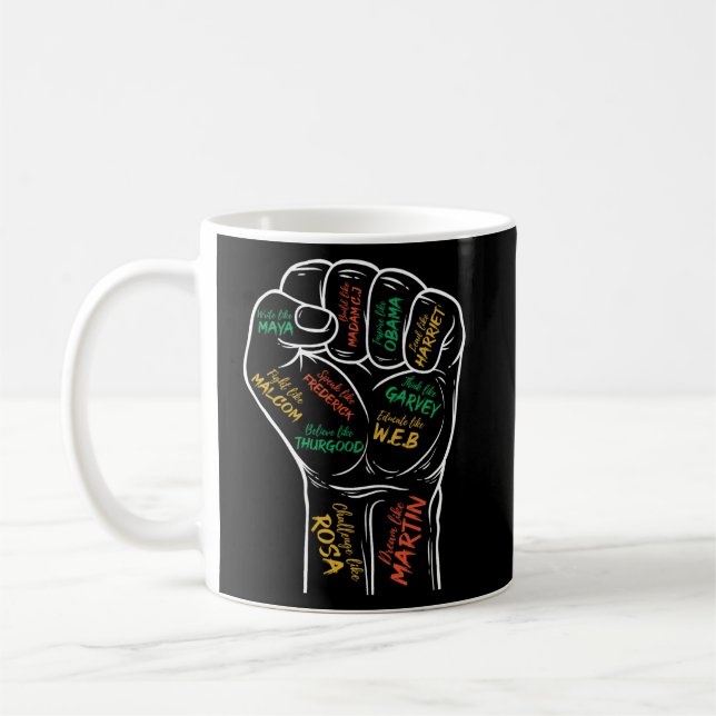 Svarta ledares svarta historia 1 med inspiration f kaffemugg (Vänster)