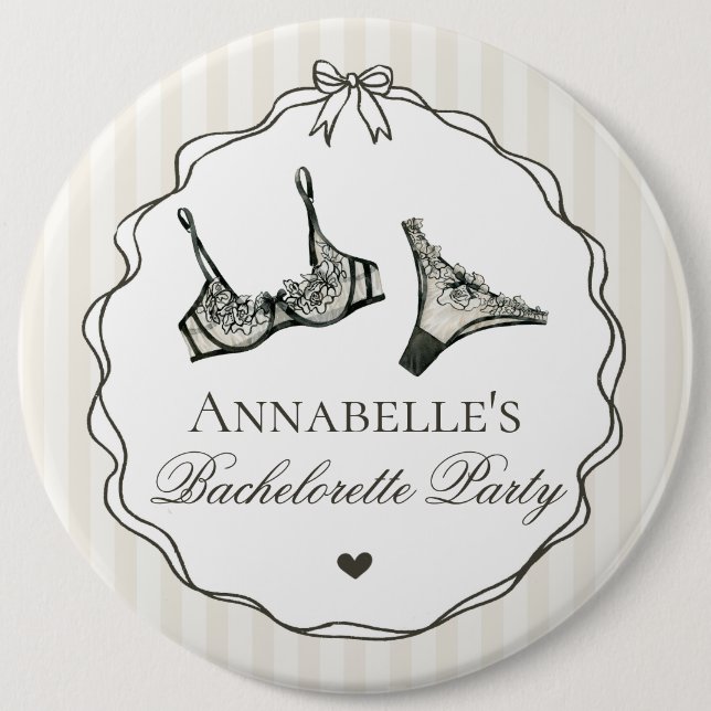 Svarta lingeri duscha möhippa presentkort knapp (Framsida)