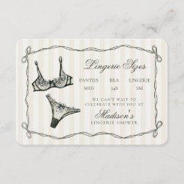 Svarta Lingerie Storlekar Dusch Inbjudan Infoga