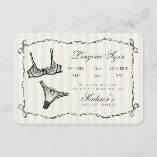 Svarta Lingerie Storlekar Dusch Inbjudan Infoga