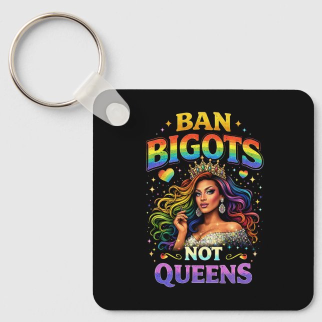 Svarta Lista Bigoter Nyckelring (Framsida)