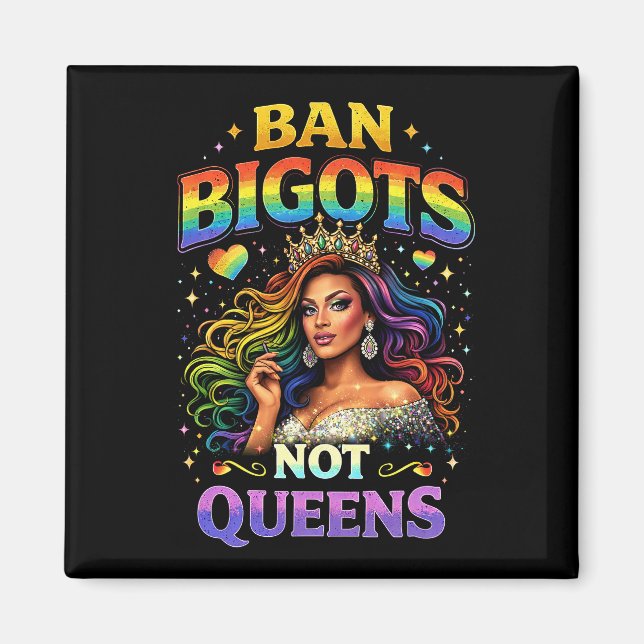 Svarta listade bigotter magnet (Framsidan)