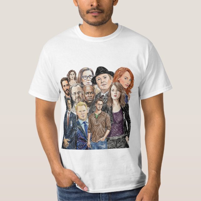 Svarta listan - Kollage T Shirt (Framsida)