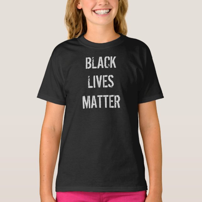 Svarta Liv Är Viktiga T-Shirt | Barn (Framsida)