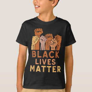 Svarta liv Blm mänskliga rättigheter Svarta histor T Shirt