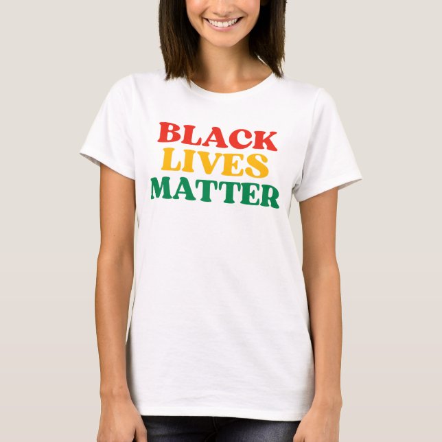 Svarta liv har betydelse t shirt (Framsida)