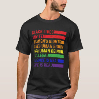 Svarta liv Höger för kvinnor är mänskliga Höger T Shirt