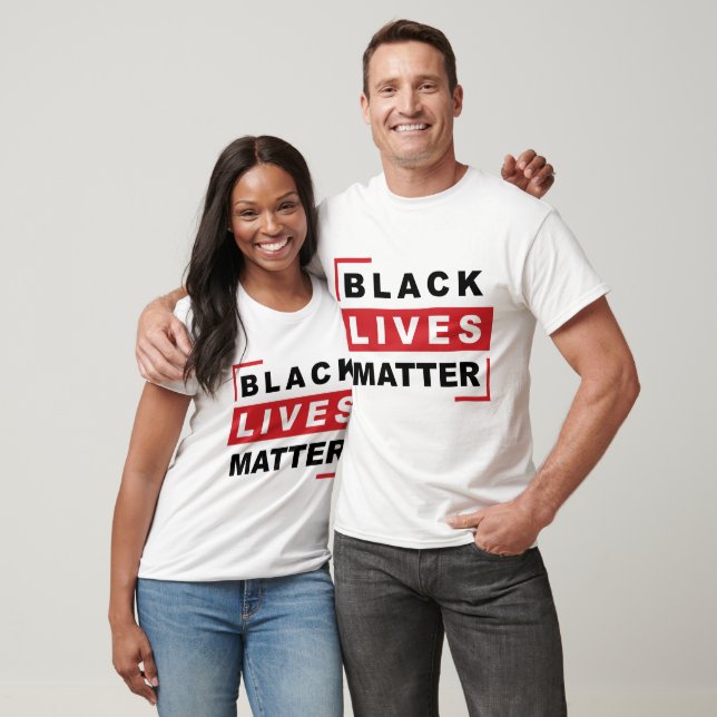 Svarta liv matchar antirasism t shirt (Unisex)