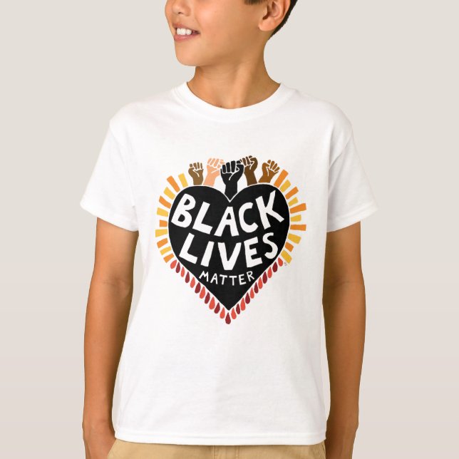 Svarta liv Matter Barn T-Shirt (ljusa) (Framsida)