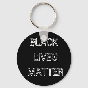 Svarta liv Matter Keychain Lanyard Round Button Nyckelring
