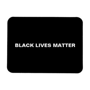 Svarta liv Matter svartvit minimalistisk Magnet