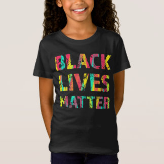 Svarta liv med färgfärg 01 t shirt