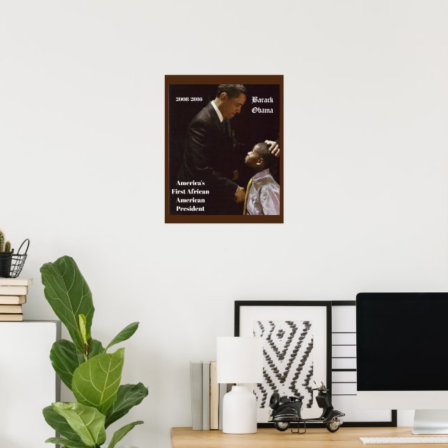 SVARTA LIV RÄKNAR  BARACK OBAMA   POSTER (Hemmakontoret)