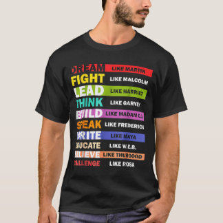 Svarta liv Svarta ledare Svarta historiemånaden  T Shirt