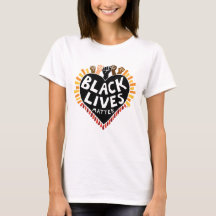 Svarta liv viktiga kvinnors T-Shirt (ljusa)
